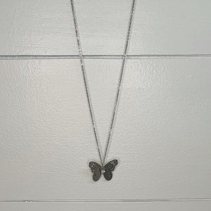 Butterfly Necklace with Rhinestone